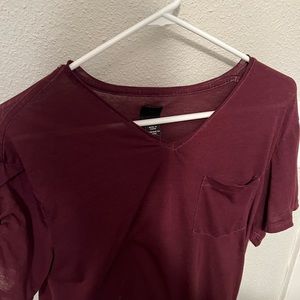 H&M Maroon T-Shirt